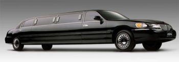 A black limousine